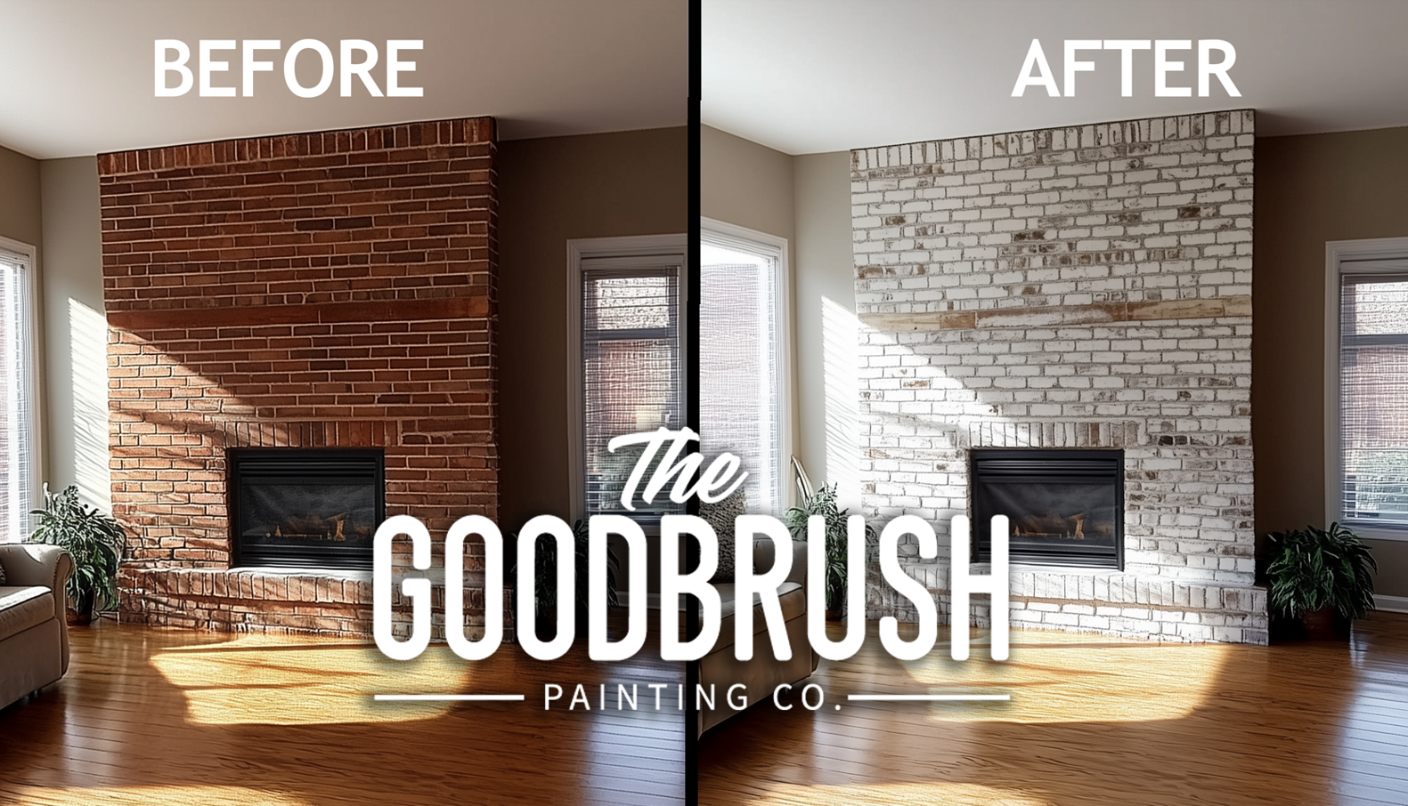 Brick Staining Fireplace East Toronto