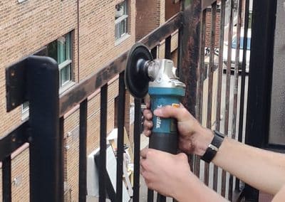 Rusted balcony refurbishing with professional commercial painting in Toronto – The Goodbrush Painting Co.