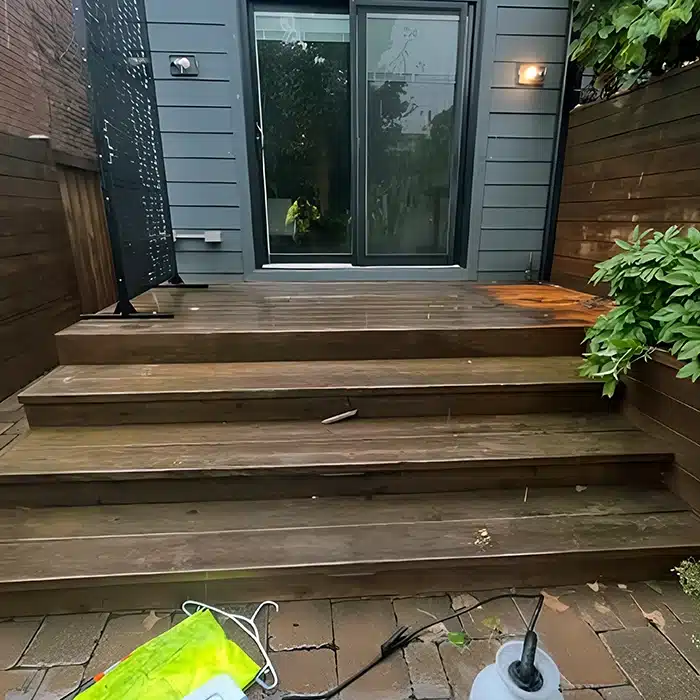 Deck Staining Before — The Beaches