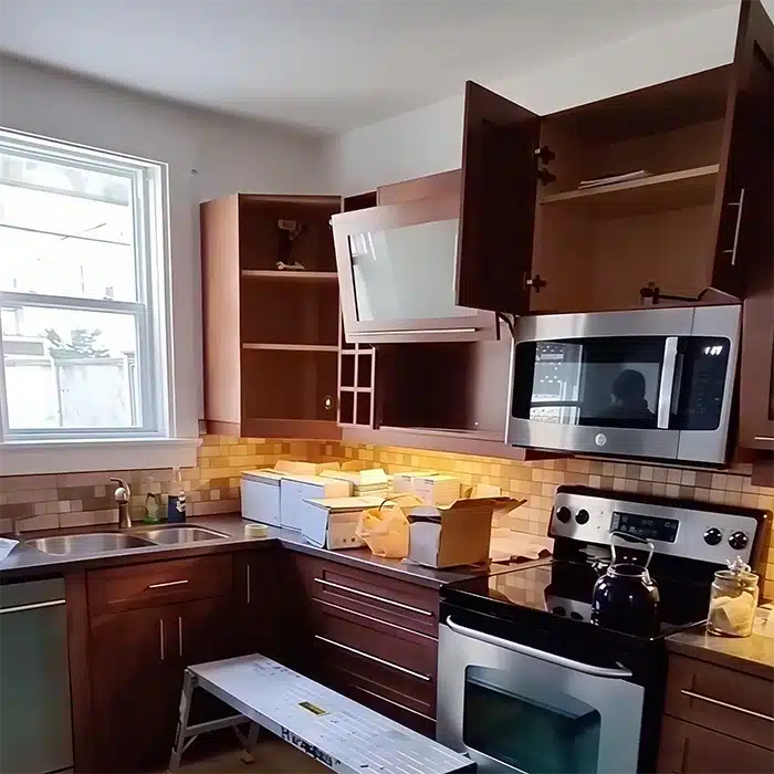 Kitchen Cabinet Refinishing before — Leaside